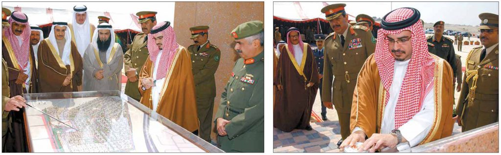 The Crown Prince sponsors the foundation stone laying ceremony for the new housing project of the Defense Force.